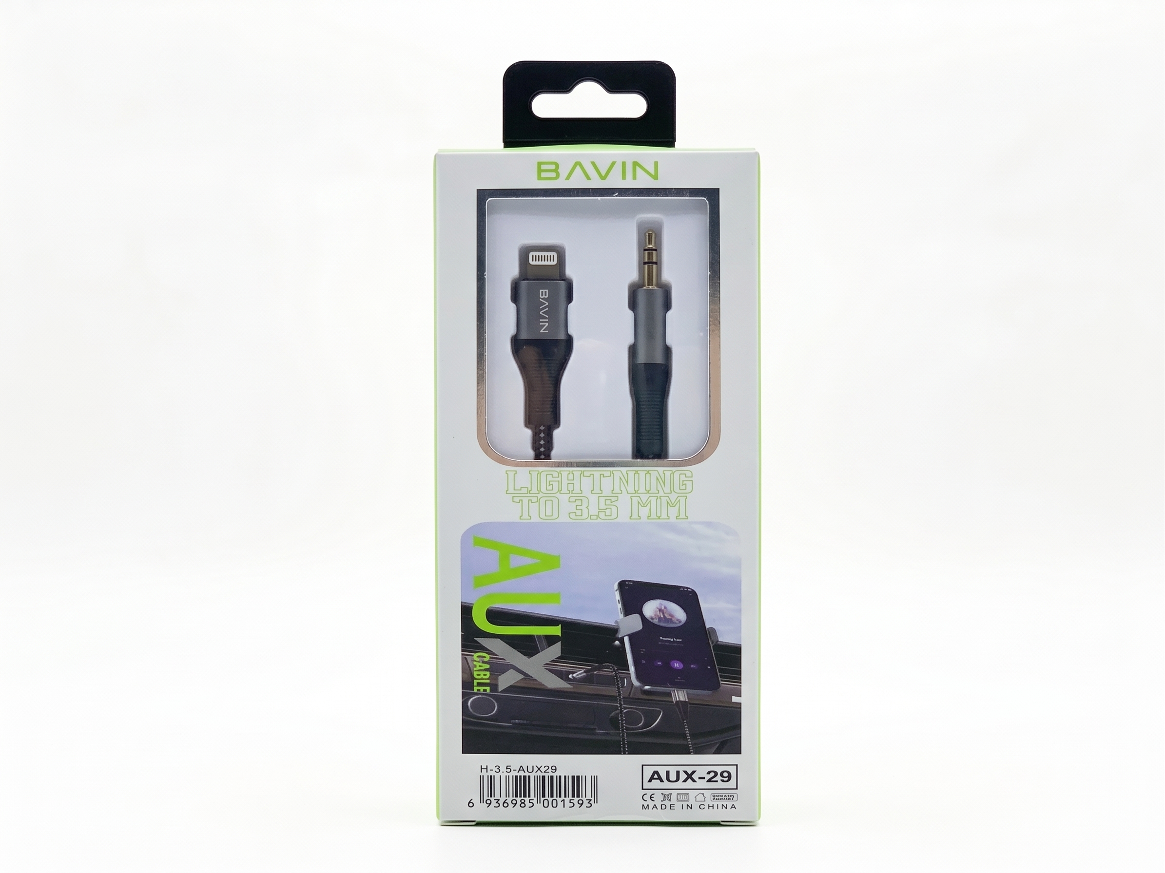 BAVIN AUX-29 Lightning to 3.5mm Aux Audio Cable